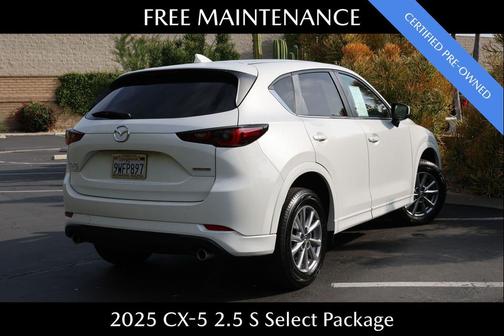 Rhodium White Metallic 2025 Mazda CX-5 2.5 S Select Package