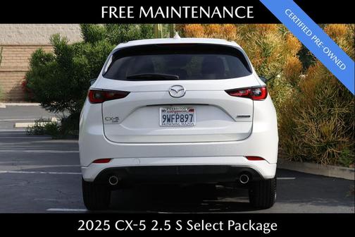Rhodium White Metallic 2025 Mazda CX-5 2.5 S Select Package