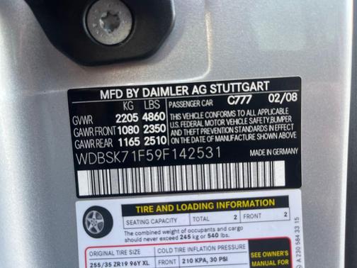 2009 Mercedes-Benz SL-Class SL 550