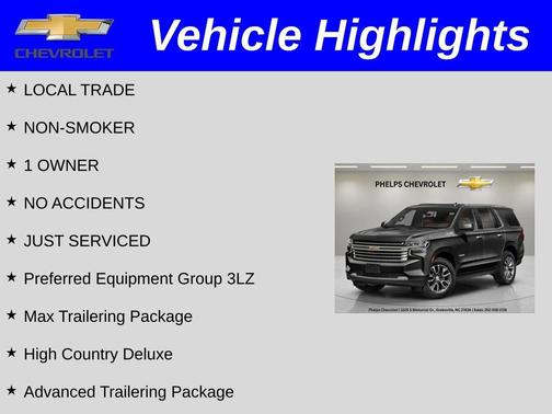 Black 2024 Chevrolet Tahoe High Country