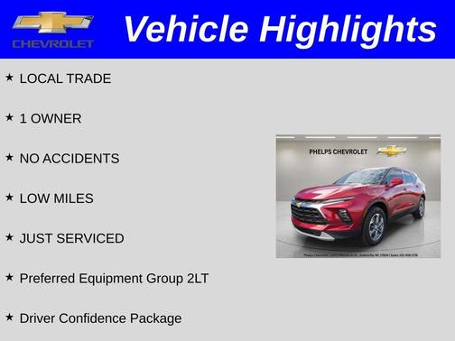Radiant Red 2023 Chevrolet Blazer 2LT