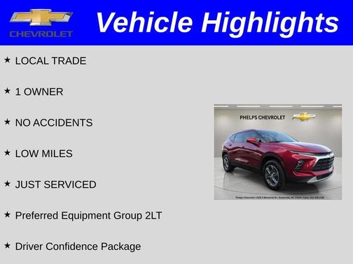 Radiant Red 2023 Chevrolet Blazer 2LT