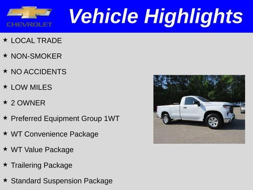 Summit White 2024 Chevrolet Silverado 1500 WT
