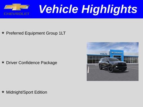 Mosaic Black Metallic 2026 Chevrolet Traverse LT