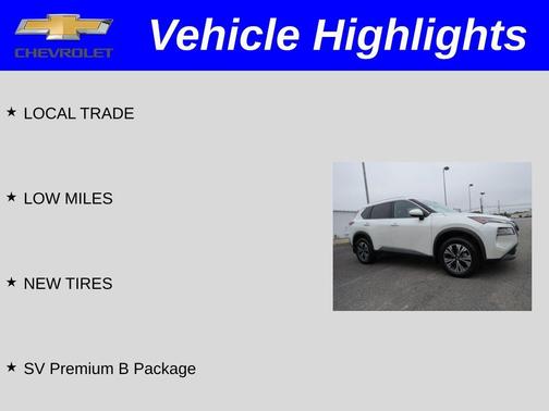White 2023 Nissan Rogue SV