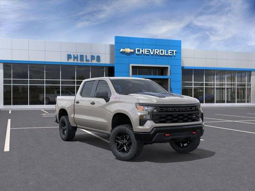 White Sand 2026 Chevrolet Silverado 1500 Custom Trail Boss