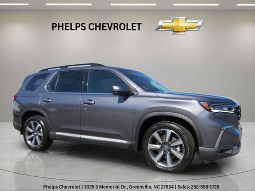 Modern Steel Metallic 2025 Honda Pilot Elite