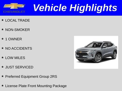 Sterling Gray Metallic 2025 Chevrolet Trax 2RS