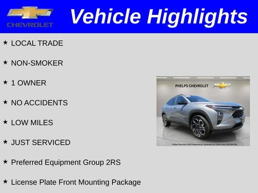 Sterling Gray Metallic 2025 Chevrolet Trax 2RS