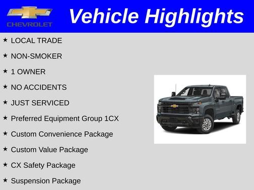 Slate Gray Metallic 2024 Chevrolet Silverado 2500 Custom