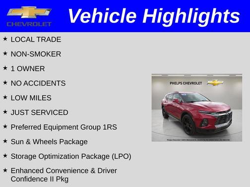 Cajun Red Tintcoat 2019 Chevrolet Blazer RS