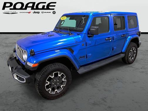 Hydro Blue Pearlcoat 2025 Jeep Wrangler 4-Door Sahara 4x4