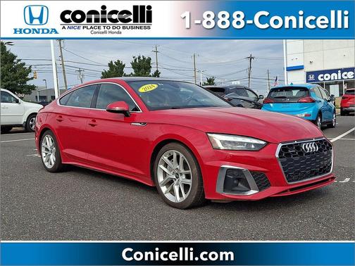 Progressive Red Metallic 2024 Audi A5 Sportback 45 S Line Premium Plus