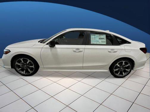 Platinum White Pearl 2026 Honda Civic Hybrid Sport Touring