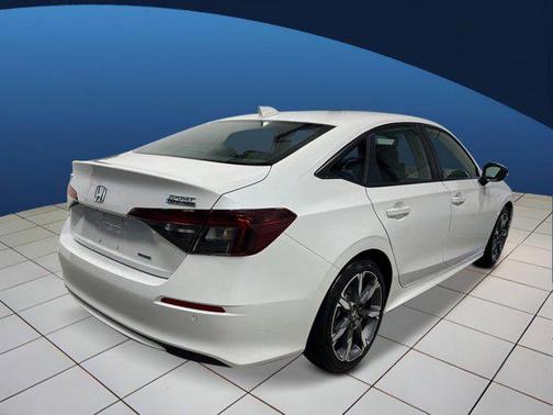Platinum White Pearl 2026 Honda Civic Hybrid Sport Touring