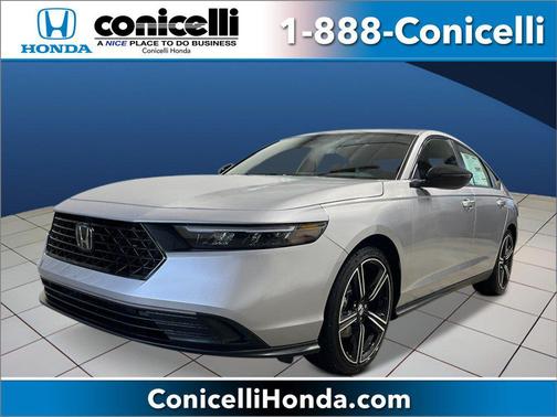 Solar Silver Metallic 2026 Honda Accord Hybrid Sport