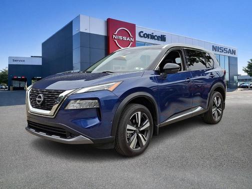 Caspian Blue Metallic/Super Black 2023 Nissan Rogue SL