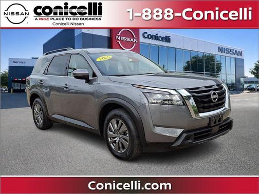 Gun Metallic 2025 Nissan Pathfinder SV 4WD