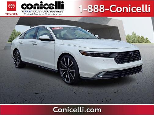 White 2023 Honda Accord Hybrid Touring