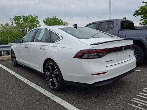 Platinum White 2023 Honda Accord Hybrid Sport