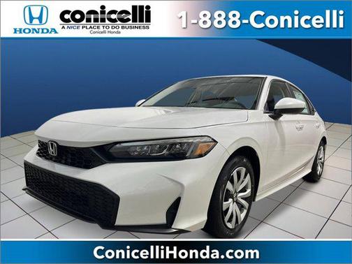 Platinum White Pearl 2026 Honda Civic LX