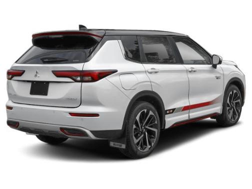 White Diamond/Black Roof 2024 Mitsubishi Outlander PHEV SE Ralliart