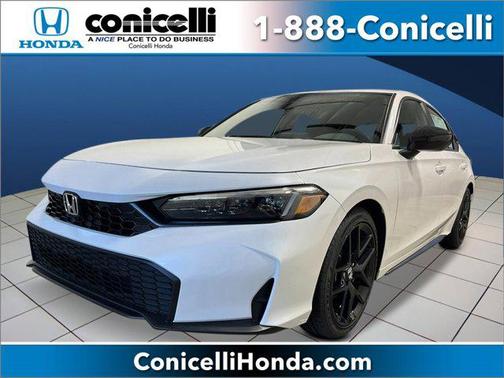 Platinum White Pearl 2026 Honda Civic Sport