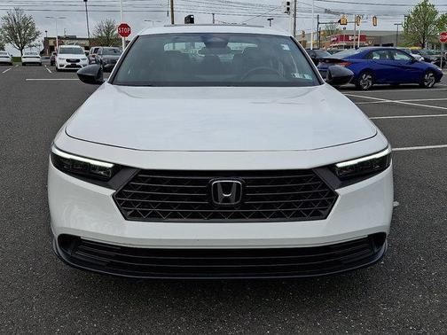 Platinum White 2023 Honda Accord Hybrid Sport