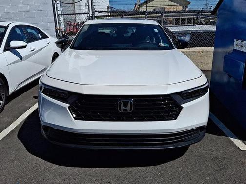 Platinum White 2023 Honda Accord Hybrid Sport