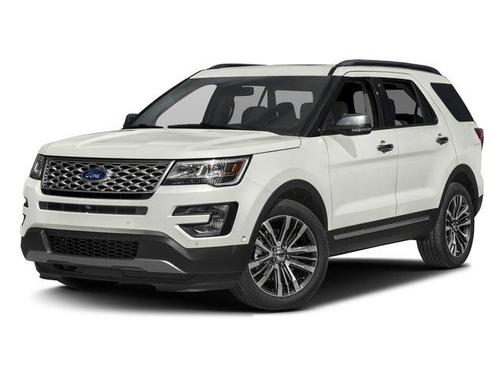 White Platinum Metallic Tri-Coat 2017 Ford Explorer Platinum