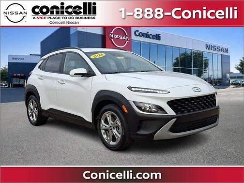 Lunar White 2023 Hyundai KONA SEL