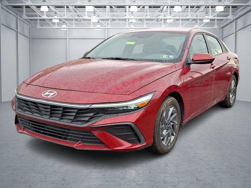 Ultimate Red Metallic 2024 Hyundai ELANTRA HEV Blue