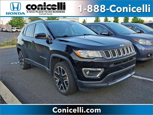 Diamond Black Crystal Pearlcoat 2018 Jeep Compass Limited