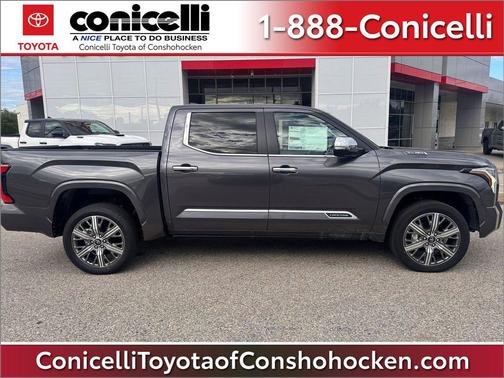 Magnetic Gray Metallic 2025 Toyota Tundra Hybrid Capstone