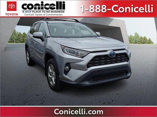 Super White 2019 Toyota RAV4 Hybrid XLE