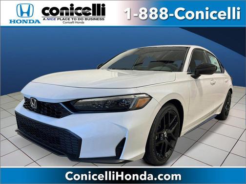 Platinum White Pearl 2026 Honda Civic Sport