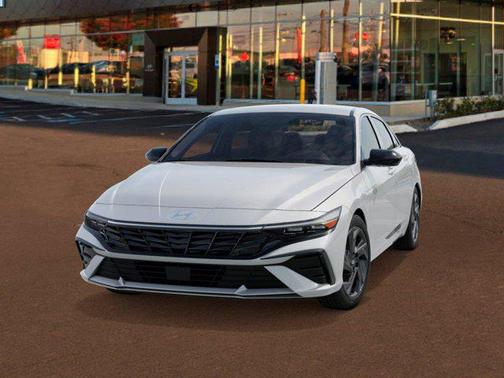 Serenity White 2026 Hyundai ELANTRA HEV SEL Sport