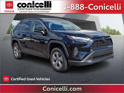 Midnight Black Metallic 2025 Toyota RAV4 Hybrid XLE