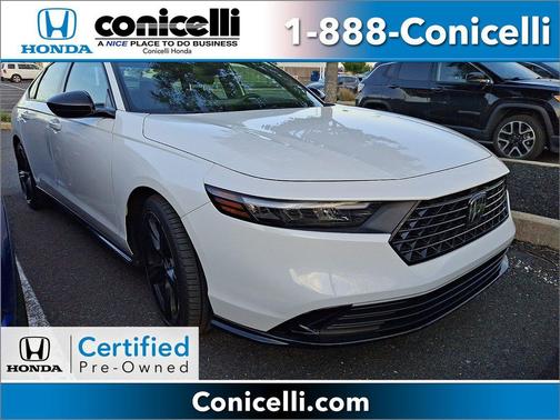 Platinum White Pearl 2023 Honda Accord Hybrid Sport-L