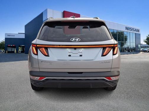 Shimmering Silver 2023 Hyundai TUCSON Hybrid Blue