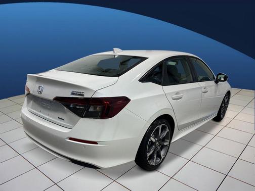 Platinum White Pearl 2026 Honda Civic Hybrid Sport Touring