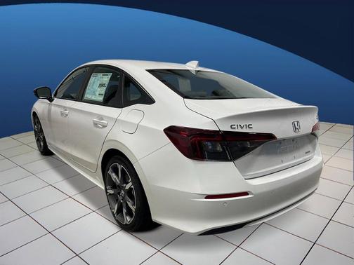 Platinum White Pearl 2026 Honda Civic Hybrid Sport Touring