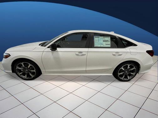 Platinum White Pearl 2026 Honda Civic Hybrid Sport Touring