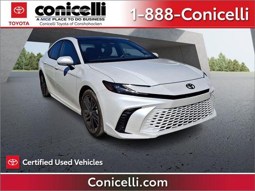 White 2025 Toyota Camry XSE