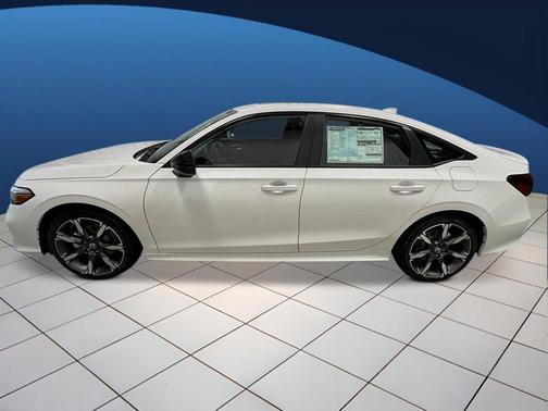 Platinum White Pearl 2026 Honda Civic Hybrid Sport Touring