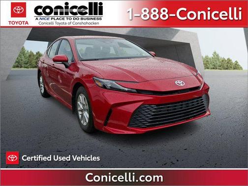 Red 2025 Toyota Camry LE