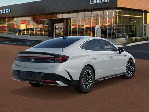 Serenity White 2026 Hyundai SONATA Hybrid Limited