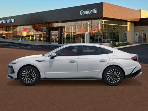 Serenity White 2026 Hyundai SONATA Hybrid Limited