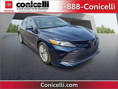 Blue 2020 Toyota Camry XLE