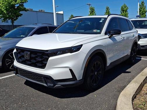 Platinum White 2023 Honda CR-V Hybrid Sport AWD